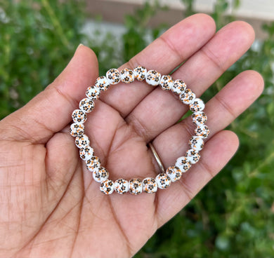 Fall floral printed bracelet
