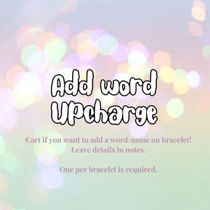 Add word upcharge