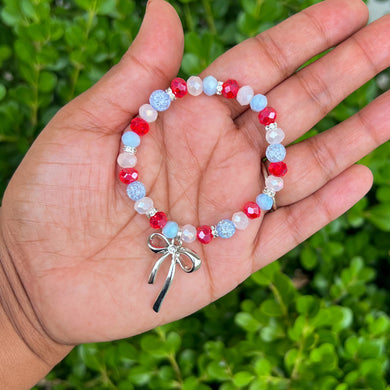 SILVER BOW BRACELET