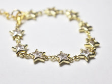 Load image into Gallery viewer, Gold rhinestone Star bracelet