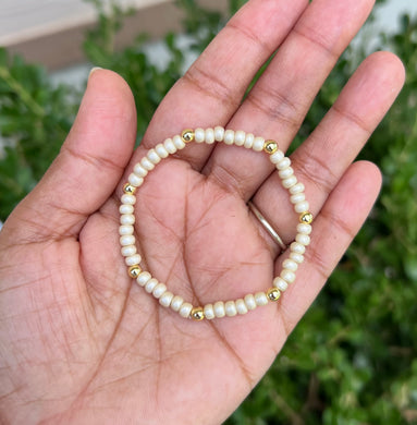Satin cream Bracelet