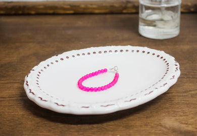 Hot Pink Frost Bracelet