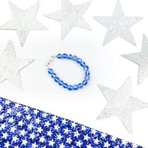 Iridescent Blue Moon Stone Bracelet