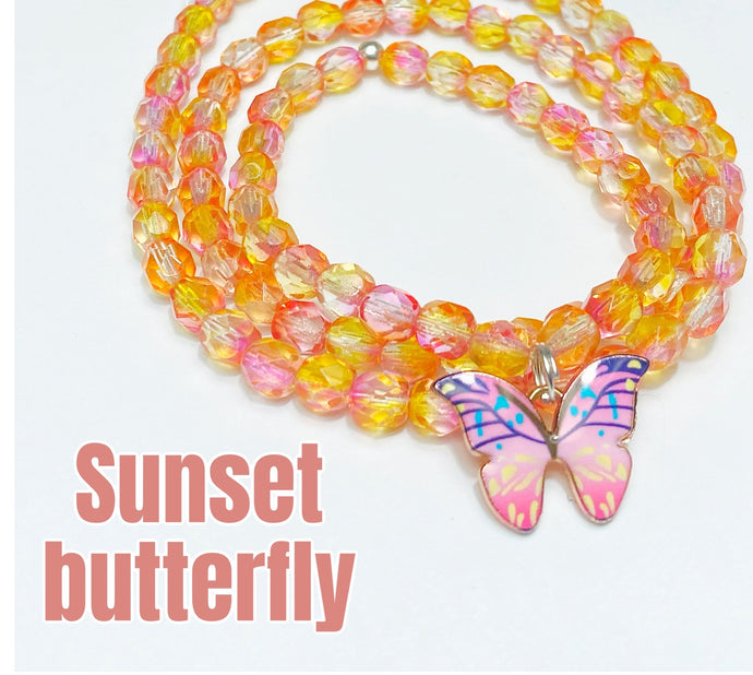 Sunset Butterfly Bracelet
